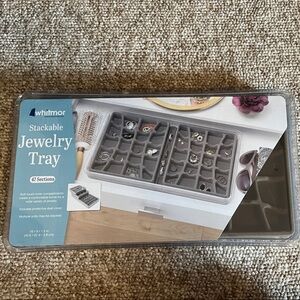 Whitmor Stackable Jewelry Tray, 47 sections